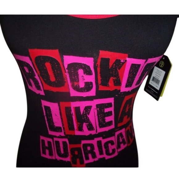 Zumba Rockin Like A Hurricane Racerback XS NWT - Picture 4 of 6